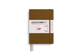 LEUCHTTURM WEEKLY PLANNER 2026 & NB A5 SC 12 MONTHS SPICE BROWN 372683